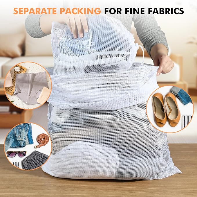 2 Pack Mesh Laundry Bags - Image 4