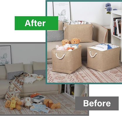 Bidtakay Fabric Storage Baskets - Image 6