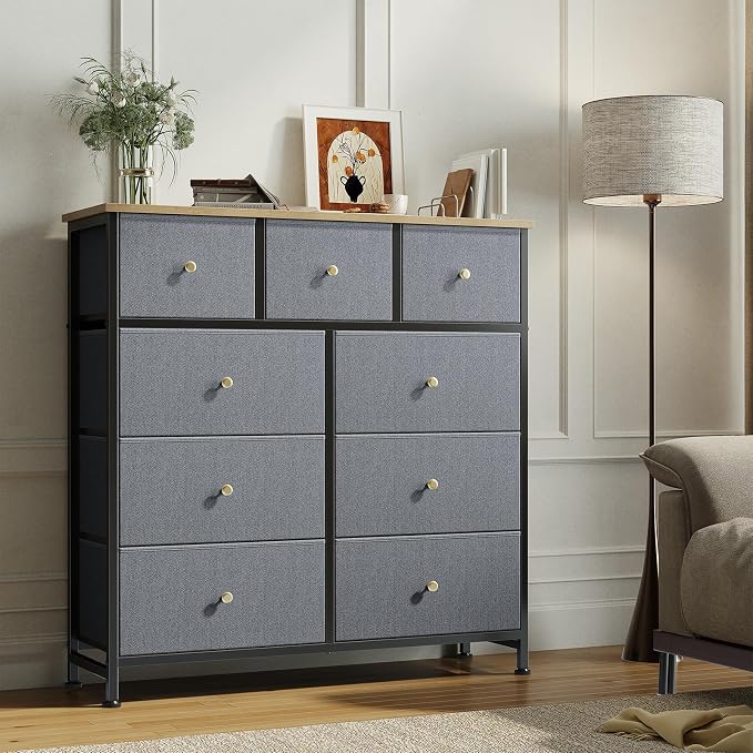 OLIXIS 9 Drawer Tall Dresser for Bedroom, Closet Organizers and Storage | - Image 7