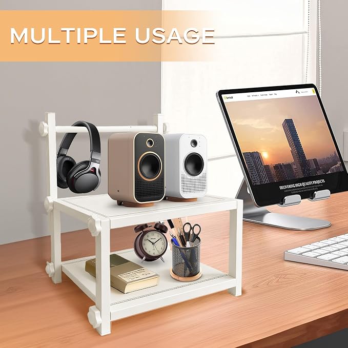 Label Holder Wooden for Rolls & Fan-Fold, Rear Thermal Printer Stand, Shipping - Image 3