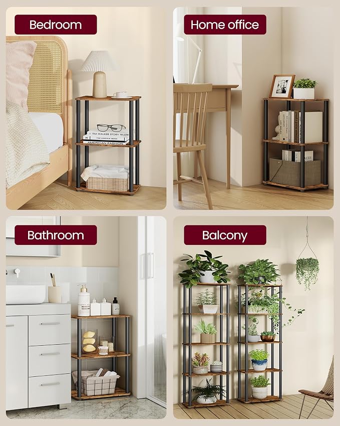 VASAGLE Superfast Toolless Assembly, 3-Tier Shelf - Image 5
