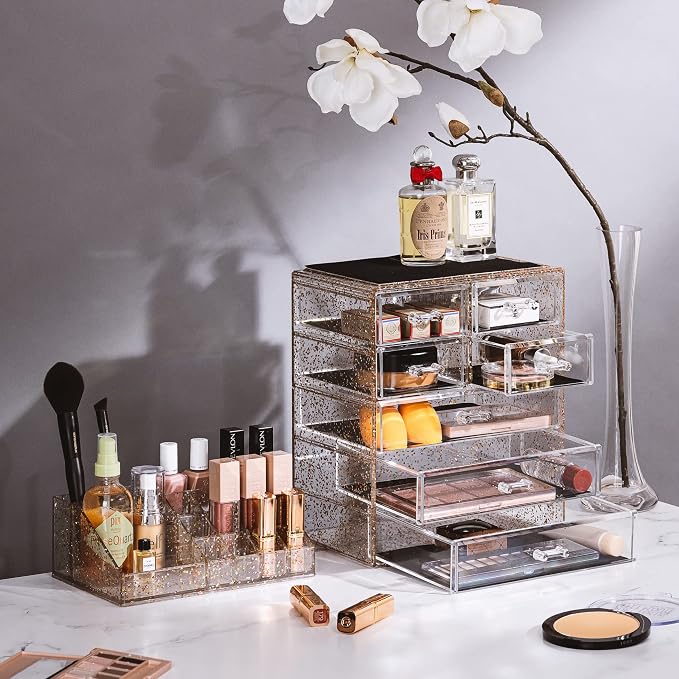Sorbus Clear Cosmetic Makeup Organizer - Image 3