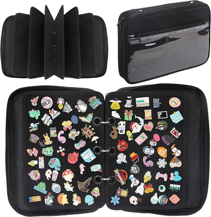 Enamel Pin Display Pages Pin Carrying Case, Pins Collection Storage Organizer by PACMAXI