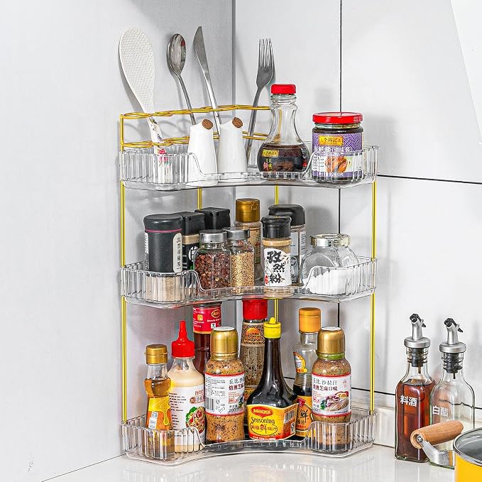 Upgraded 3-Tier Corner Bathroom Countertop Organizer – Spacious Storage - Image 6