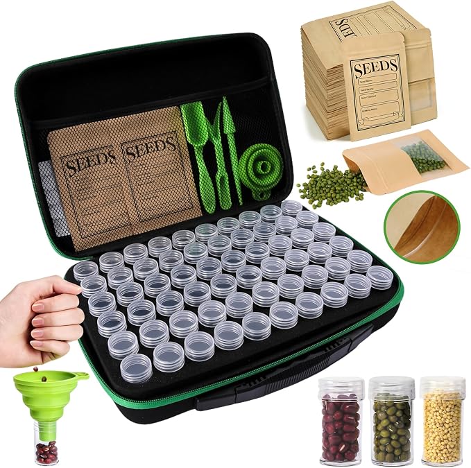 Seed Storage Organizer Box 60 Slots, by Unknown