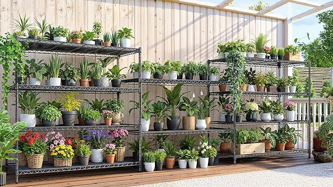 AIRAJ 48” W Storage Shelves Heavy Duty | 3200 LBS Metal Shelving | 5 Tier Wire - Image 7