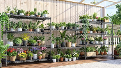AIRAJ 48” W Storage Shelves Heavy Duty | 3200 LBS Metal Shelving | 5 Tier Wire - Image 7