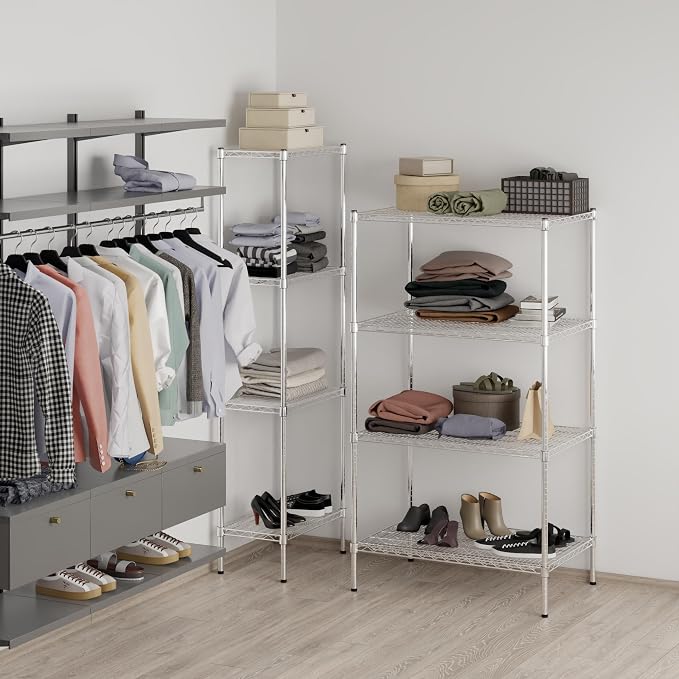 24" Deep x 36" Wide x 64" Height Wire Shelving Kit | 4-Tier | NSF Commercial - Image 7
