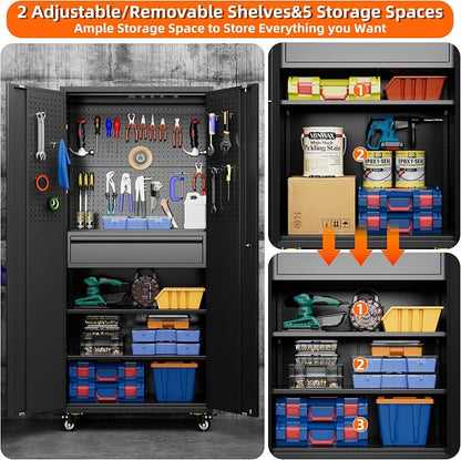 Aobabo Metal Storage Cabinet - Image 6