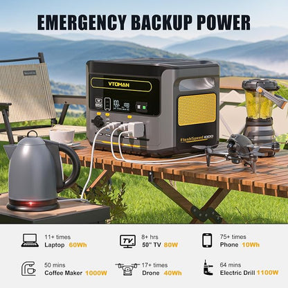 VTOMAN FlashSpeed 1000 Portable Power Station - Image 8