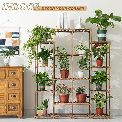Uneedem Tall Shelf for Multiple Plants Indoor Outdoor 14 Tiers 16 Pot Holder - Image 5