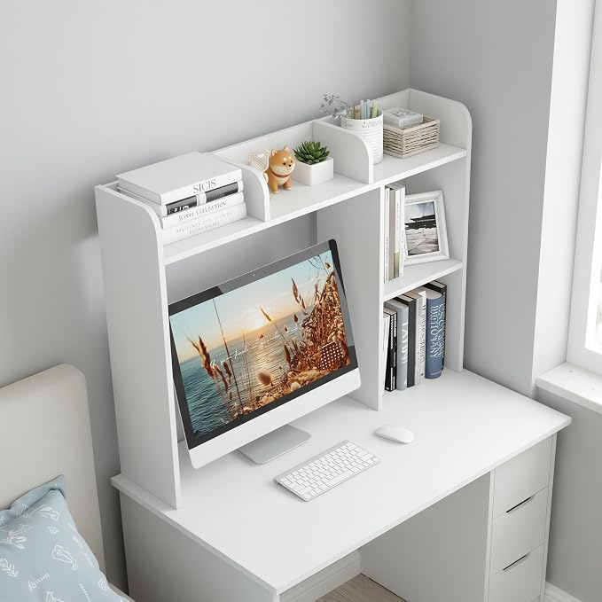 Tangkula Desktop Bookshelf, Countertop Storage Hutch - Image 5