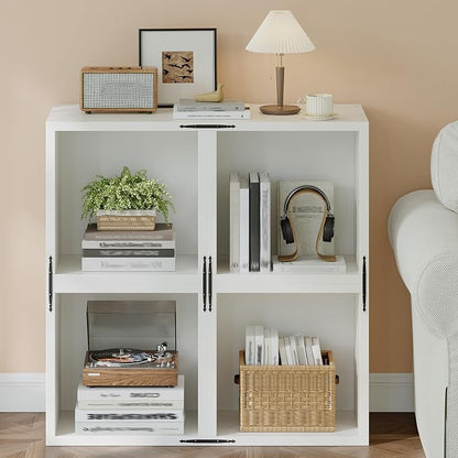 Homkdom 4 Cube Storage Organizer, DIY Book Shelf - Image 2