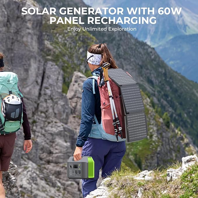 Solar Generator, 296Wh Portable Power Station, 110V Pure Sine Wave, 80000mAh - Image 6