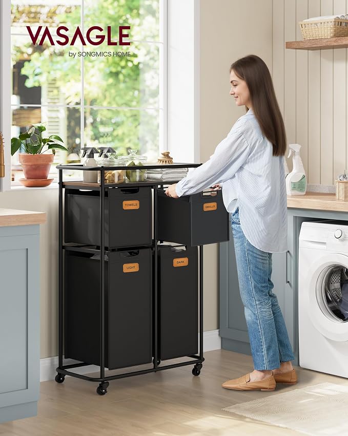 VASAGLE Laundry Sorter, Laundry Hamper - Image 2