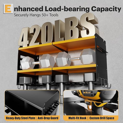 Spampur Large Power Tool Organizer Wall Mount - Image 4
