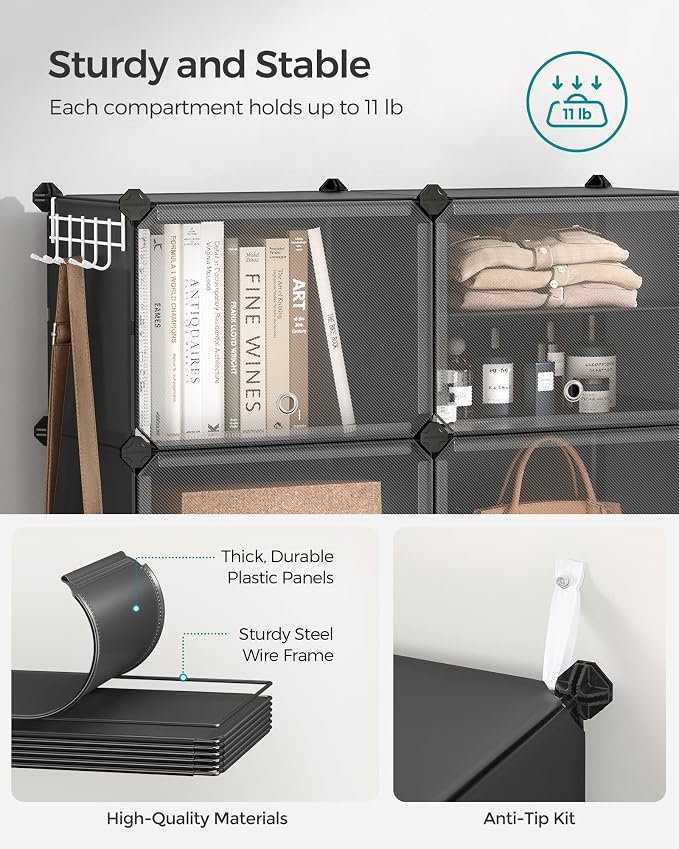 SONGMICS Shoe Rack Organizer, 10-Tier Shoe Storage Cabinet - Image 5