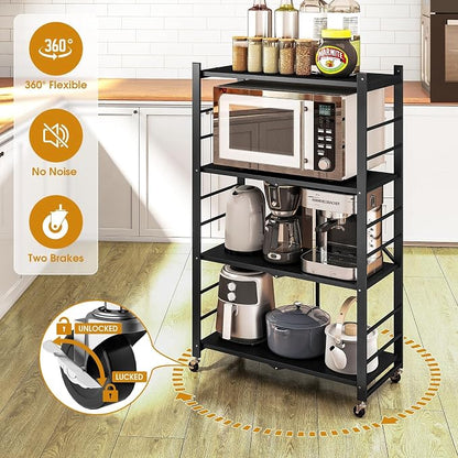 Fenbeli Foldable Shelves with Wheels - Image 5