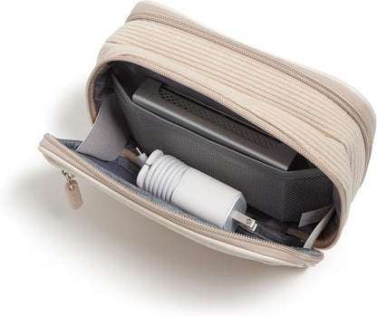 U Brands Dual Zip Corduroy Travel Electronics Organizer, Tech Travel Case - Image 5