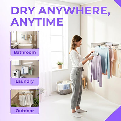 Wall Mounted Clothes Drying Rack - Image 3