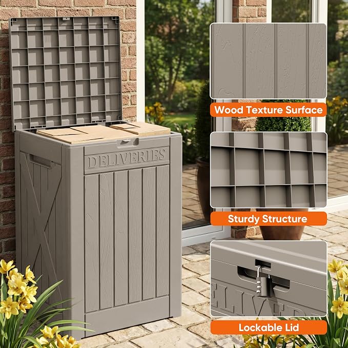 Flamaker 50 Gallon Deck Box, Package Delivery Storage Box - Image 5
