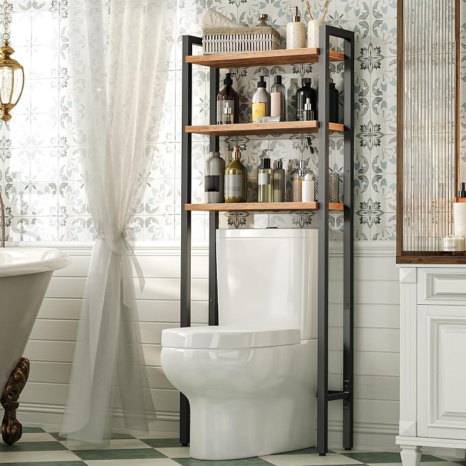 HOOBRO Over The Toilet Storage, 3-Tier Bathroom Organizer Shelf Over Toilet - Image 5