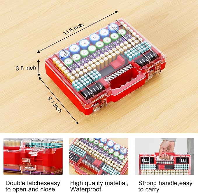 Battery Organizer Storage Holder Box Case - Image 6