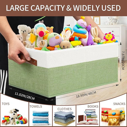 3 Pack Large Capacity Storage Bins Closet Organizer - Image 3
