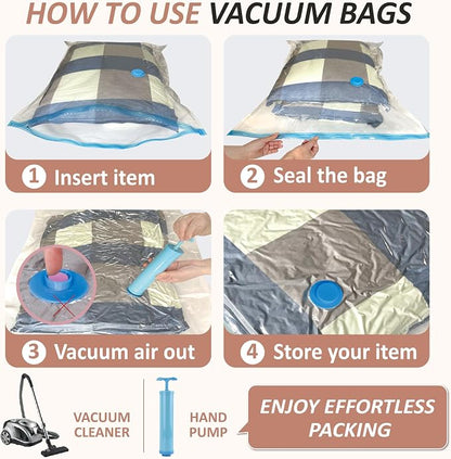 Cozy Essential Vacuum Storage Bags, 80% Compression Vacuum Seal Space Saver - Image 6