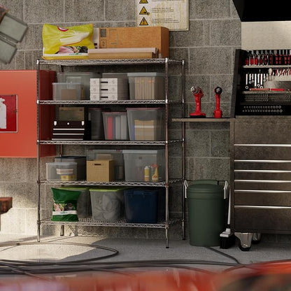 24" Deep x 48" Wide x 64" Height Wire Shelving Kit | 5-Tier | NSF Commercial - Image 8