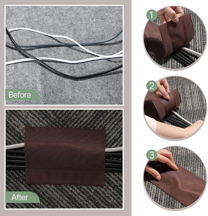 WILLBOND Carpet Cord Cover Cable Protector Floor Cover Cable Protector - Image 5