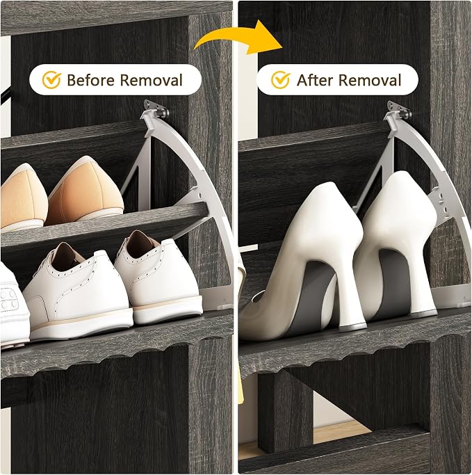 Fluted Shoe Cabinet Storage - Image 5