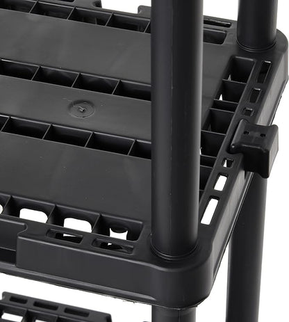 Gracious Living 4 Pack Light Duty Storage Shelves, Knect-A-Shelf 4-Shelf - Image 8
