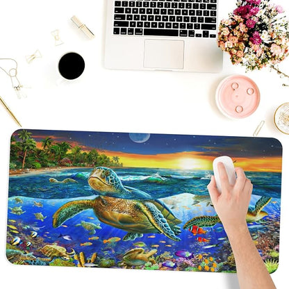Desk Mat, Sea Turtle Extended Gaming Mouse Pad - Image 6
