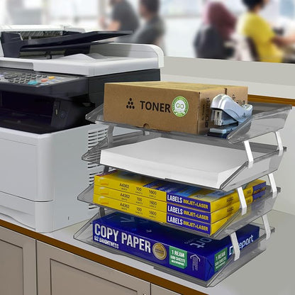 Acrimet Facility 4 Tier Letter Tray, Side Load, Letter Size/A4, Desktop File - Image 4