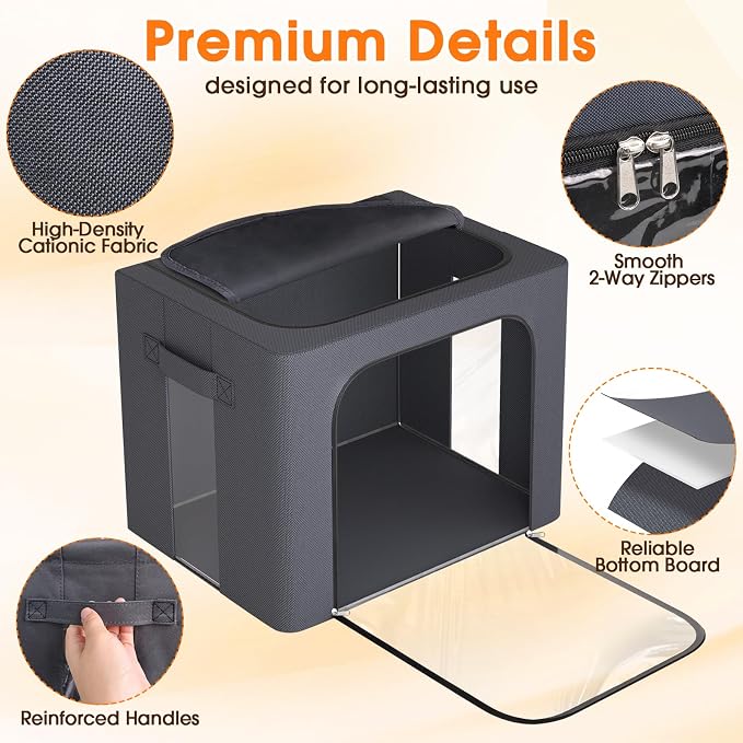 8 Pack Clothes Storage Bins - Image 7
