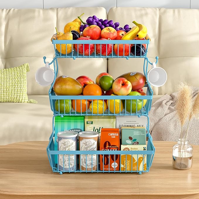 3 Tier Fruit Basket for Kitchen Counter - Image 6