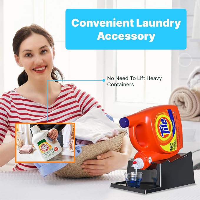 TidyFriend No-Spill Liquid Laundry Detergent Dispenser Holder, Laundry Soap - Image 5