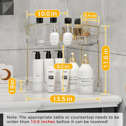 YCIA&DONE Corner Bathroom Counter Organizer, Makeup Organizer - Image 6