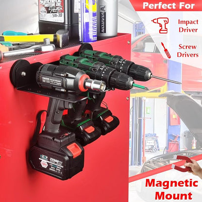 MUTUACTOR Super Power Tool Organizer Heavy Duty, Magnetic Mount Drill Holder - Image 2