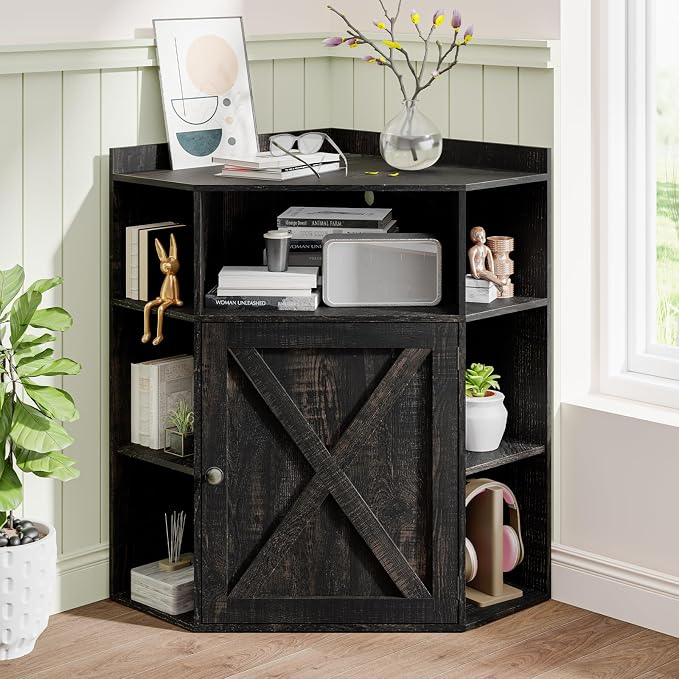 Vabches Corner Cabinet, Corner Storage Shelf by Vabches