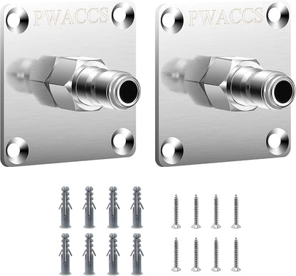 PWACCS Pressure Washer Gun Holder, Stainless Steel 1/4" Quick Connect Wall by PWACCS
