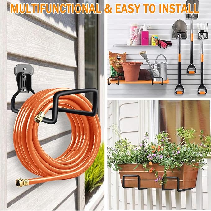 Hose Hanger, Hose Holder Wall Mount Heavy Duty Organizer - Image 6