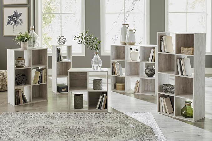 Signature Design by Ashley Paxberry Coastal 8 Cube Storage Organizer or Bookcase - Image 8