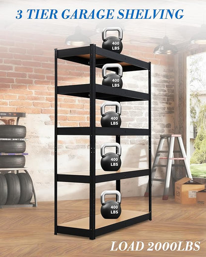 Garage Storage Shelves, Loads 2500 LBS, Metal Storage Utility Racks - Image 7