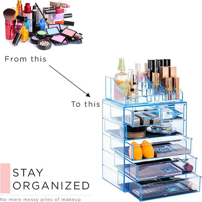 Sorbus Clear Cosmetic Makeup Organizer - Image 7