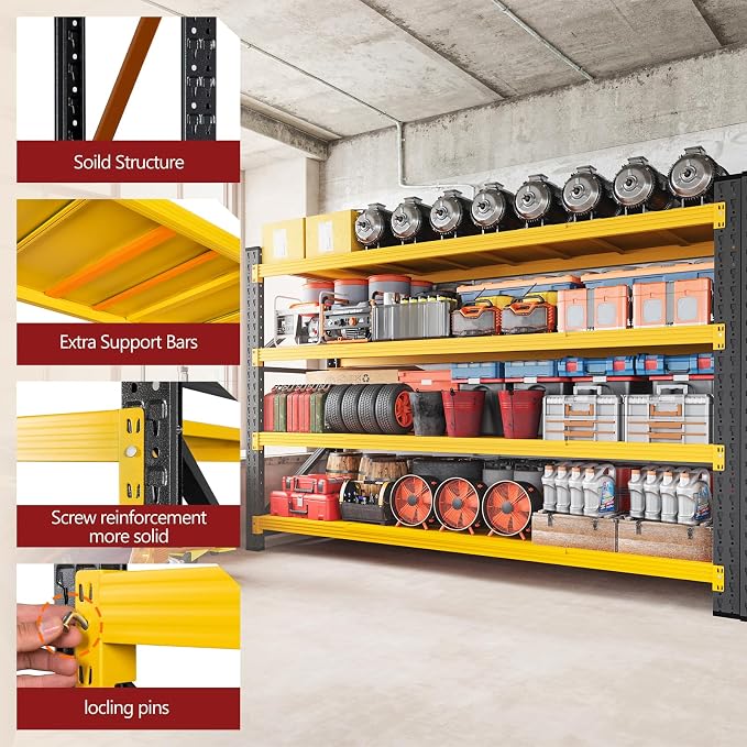 RAVIGIN 5000LBS Storage Shelves, Shelving Units Industrial Shelving - Image 7