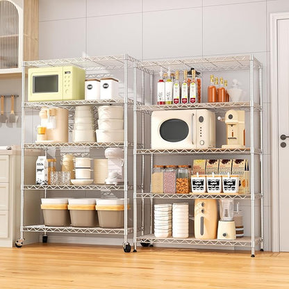 5 Tier Shelving Unit, Wire Shelving - Image 2
