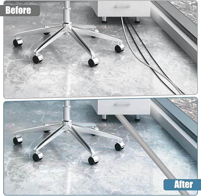 Floor Cord Covers for Wires 20FT Cable Hider Wire Cover Self Adhesive Cord - Image 4