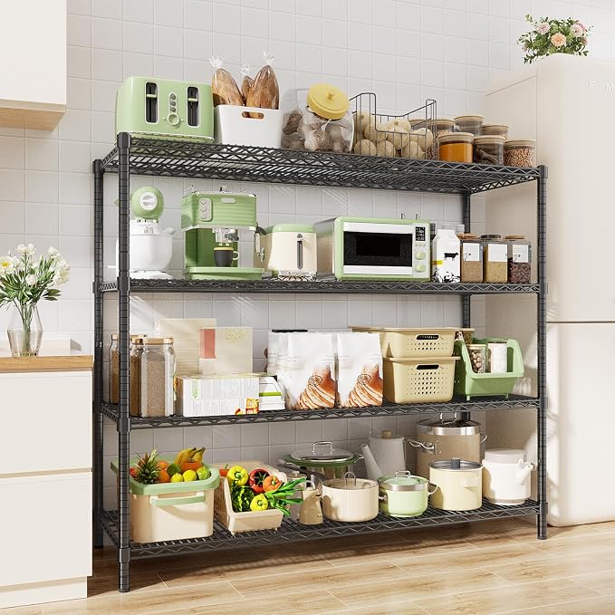 ROOMTEC 4-Tier Heavy Duty Garage Shelves, Max Loads 3200LBS | Adjustable - Image 5
